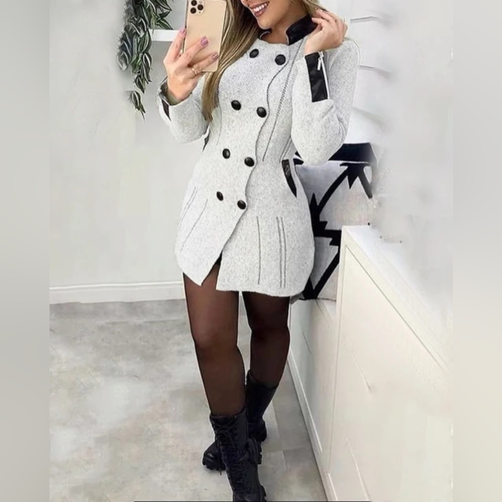 Double Breasted Button Cardigan